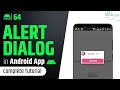How to Create AlertDialog in Android Android Alert Dialog Tutorial