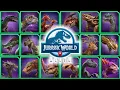 ALL 35 UNIQUE HYBRIDS UNLOCKED JURASSIC WORLD ALIVE