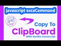 JavaScript DOM execCommand Method with HTML JS JavaScript Tutorial In Bangla javascript Project