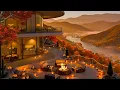 Download Lagu Luxury Halloween Café Jazz Evening 🍁Soothing Autumn Jazz \u0026 Cozy Fireplace Glow for Calm \u0026 Reflection