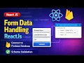 ReactJs Form Data Handling - Connection with Firebase Realtime Database Validation Schema