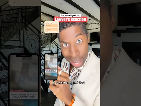 Flying Pool Chairs in the Wind Hit Cars — Act of God or Negligence? Attorney Ugo Lord Reacts!