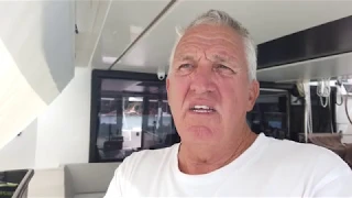 Sunrise, our Leopard 50 gets new engines and sail drives.How good is your waranty?…Ep15