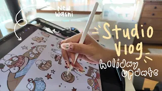 A Realistic Week As A Self Employed Artist Creating My Winter Shop Update With Haste Lol 