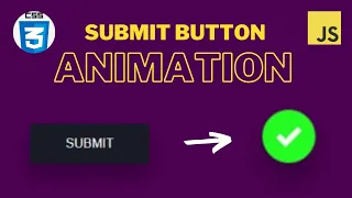 Submit button animation in html css js html css js tutorial