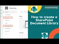 How to create a SharePoint Document Library