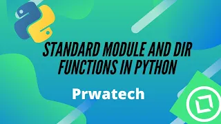 Standard Modules in Python Dir functions in Python Python Training Prwatech
