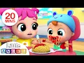 Download Lagu Yum Yum, Baby Loves Spaghetti | Little Angel Kids Songs \u0026 Nursery Rhymes