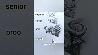 how to draw buffalo