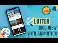 GridView in Flutter with Staggered Animation Flutter GridView Works for both