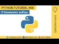 Python Tutorial in Sinhala - If Statements