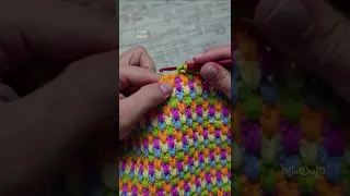 Dense Color Crochet Pattern Crochet Blanket 1 row repeat