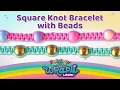 Square Knot Bracelet with Beads Macrame Bracelet Wrapit Loom Tutorial by Angelynn TutorialsByA