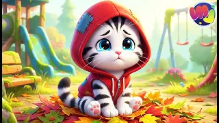 😿 GATO de RAYAS ABANDONADO ENCUENTRA una NUEVA FAMILIA 🐱 🐱  Caricaturas infantiles