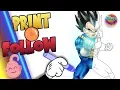 DRAGON BALL Z COLORING PAGES VEGETA PRINTABLE