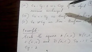 Computer Graphics -2D Scaling