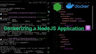 Dockerizing a NodeJS application with PostgreSQL DB