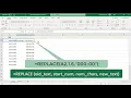 How to Replace text in a string in Excel using REPLACE function - Office 365