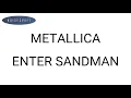 Metallica - Enter Sandman Drum Score