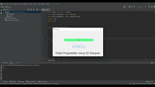 pyqt5 progressbar using Qt - Designer