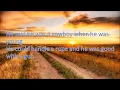 He Walked on Water- Randy Travis lyrics