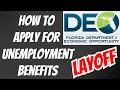 How To Apply for Unemployment Benefits in Florida