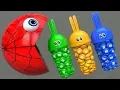 Lagu Learn Colors with PACMAN and Bunny Mold Farm Watermelon Surprise Toy Street Vehicle for Kid