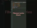 Qbasic program to find Fibonacci series of any given number