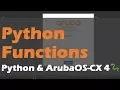 Python Functions for REST API - Python and AOS-CX 4
