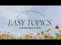 Download Lagu Easy Topics In English For Presentation | 10 Topics | Easy and Interesting Topics