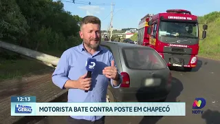 Grave acidente no Loteamento Lajeado mobiliza equipes em Chapecó