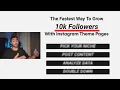 The Fastest Way To Grow 10k Followers With Instagram Theme Pages