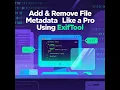 Add Remove File Metadata Like a Pro Using ExifTool