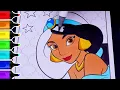 Disney Princess Jasmine Satisfying Coloring Ohuhu Art Markers