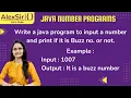 Program to print whether the number is buzz number in Java ICSE 9 AND 10