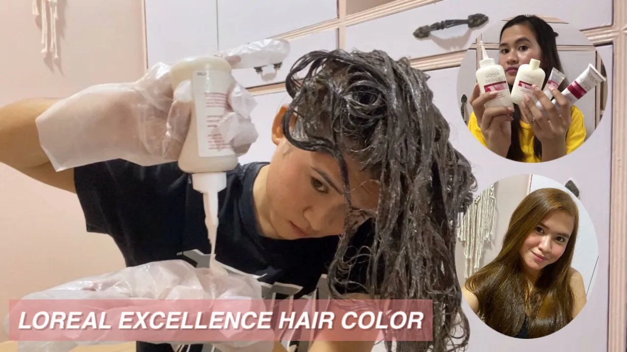 TUTORIAL Hair Coloring with LOREAL EXCELLENCE Fashion (03 Ultra Light Ash Brown) + review | PART 1. 