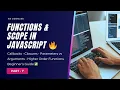 JavaScript Functions Scope Explained Parameter Arguments Callbacks Closures More