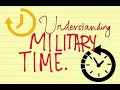 12-HOUR CLOCK vs MILITARY TIME