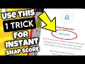 NEW TRICK How To Quickly INCREASE Snap Score in Snapchat 2025 actually works