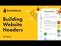 The Basics Of Building Website Headers with Header Builder in Breakdance