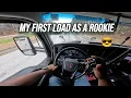 first day solo in a semi truck as a rookie truck driver