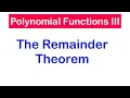 Find the Remainder after Dividing two Polynomials SHS 1 ELECTIVE MATH