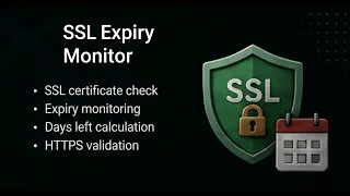 SSL Expiry Monitor Security Encryption Utilities Project 12