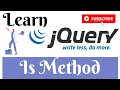 jQuery Lecture - 39 Is Method Tutorial in Hindi Urdu