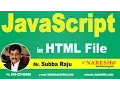 JavaScript in HTML File JavaScript Tutorial Mr Subba Raju