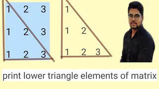 How to print lower triangle elements of matrix in Java
