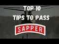 Top 10 tips to help pass SAPPER school greenberetchronicles com
