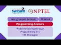 Problem Solving Through Programming In C Week 6 Programming Answers
