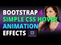 Bootstrap 4 Add Simple CSS Hover Animation Effects