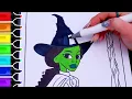 Wicked Elphaba Satisfying Coloring Ohuhu Art Markers
